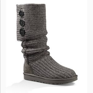 Gray sweater Ugg boots